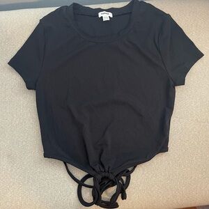 Garage Black Open-Back Top